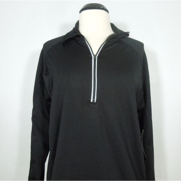 JOCKEY Top L LARGE Sport Mens Quarter Zip Athletic Fit - Picture 7 of 9